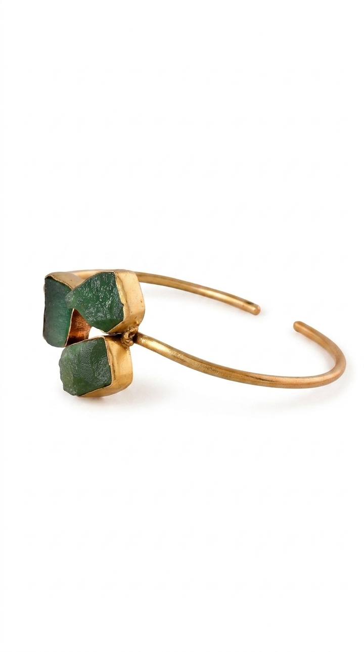 Natural Jade Adjustable Size Bangle