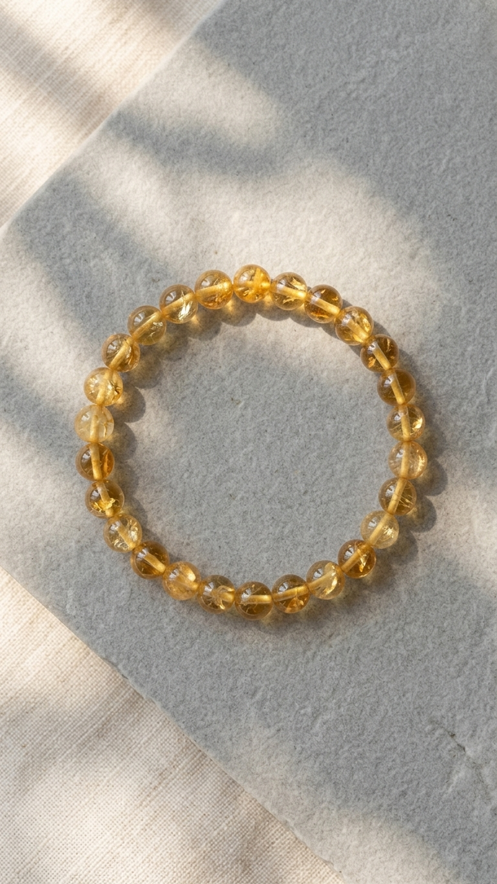 Citrine Quartz Bracelet 8mm