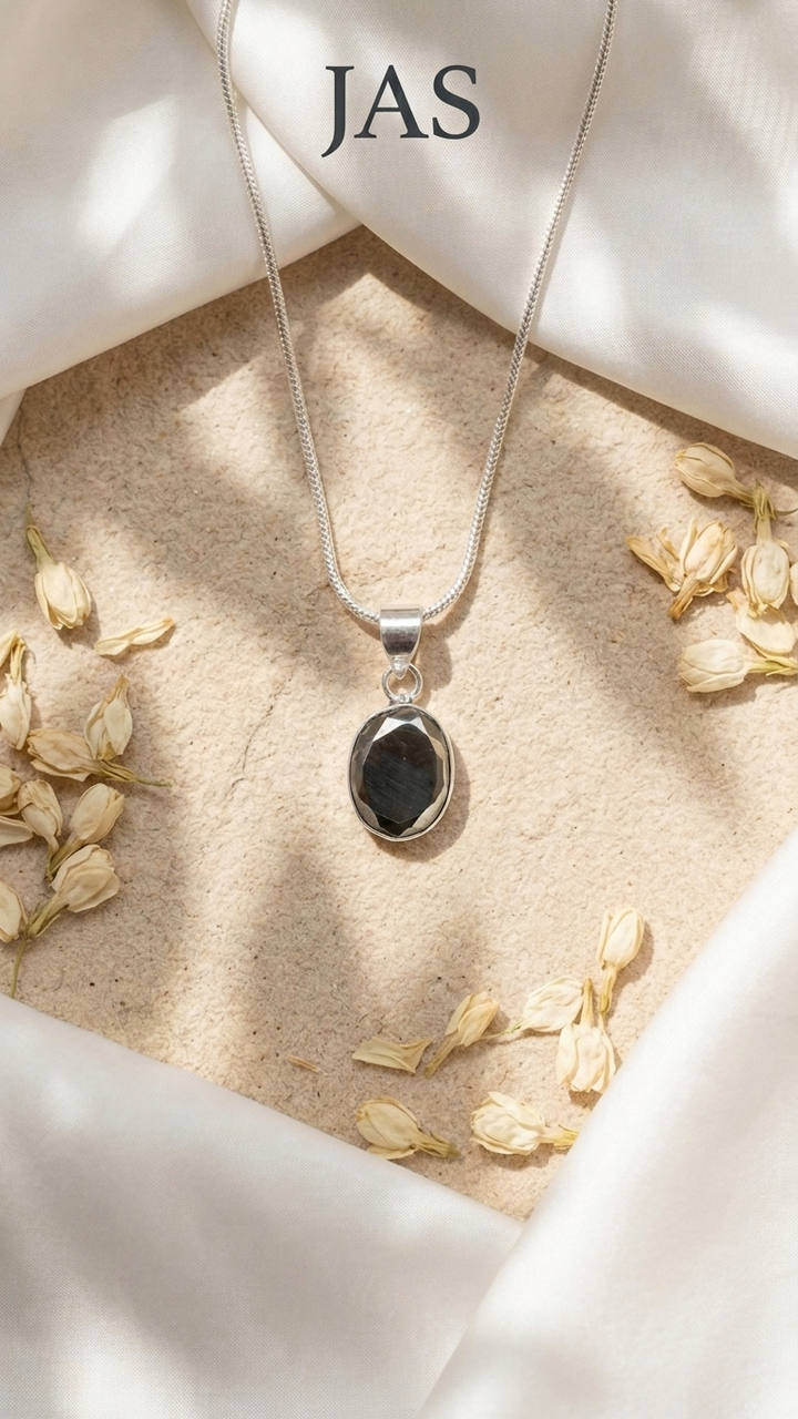 Pyrite Cut Stone Oval Shape Pendant