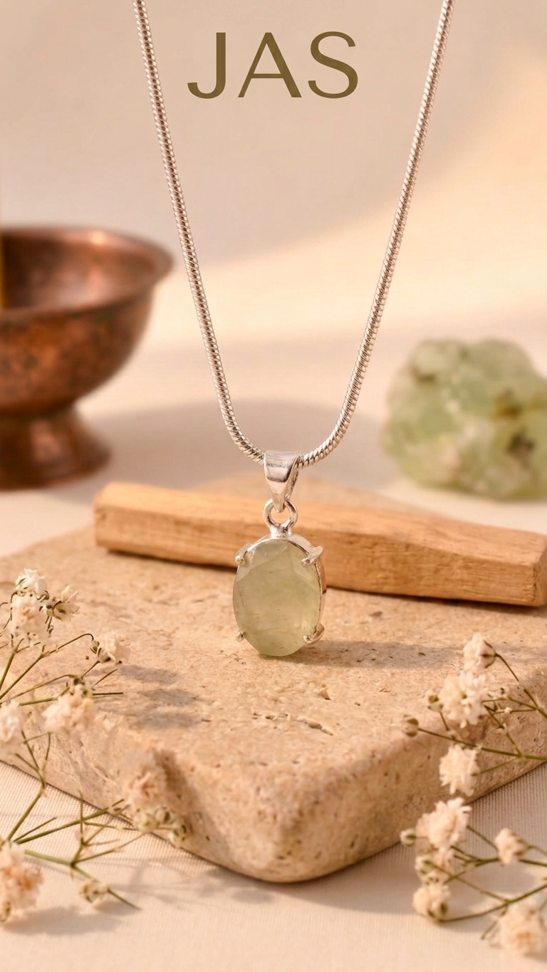 NATURAL GREEN AVENTURINE FACETED  PENDANT