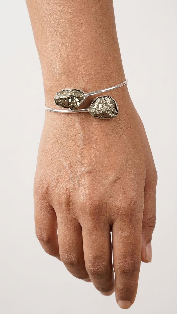 pyrite bangle