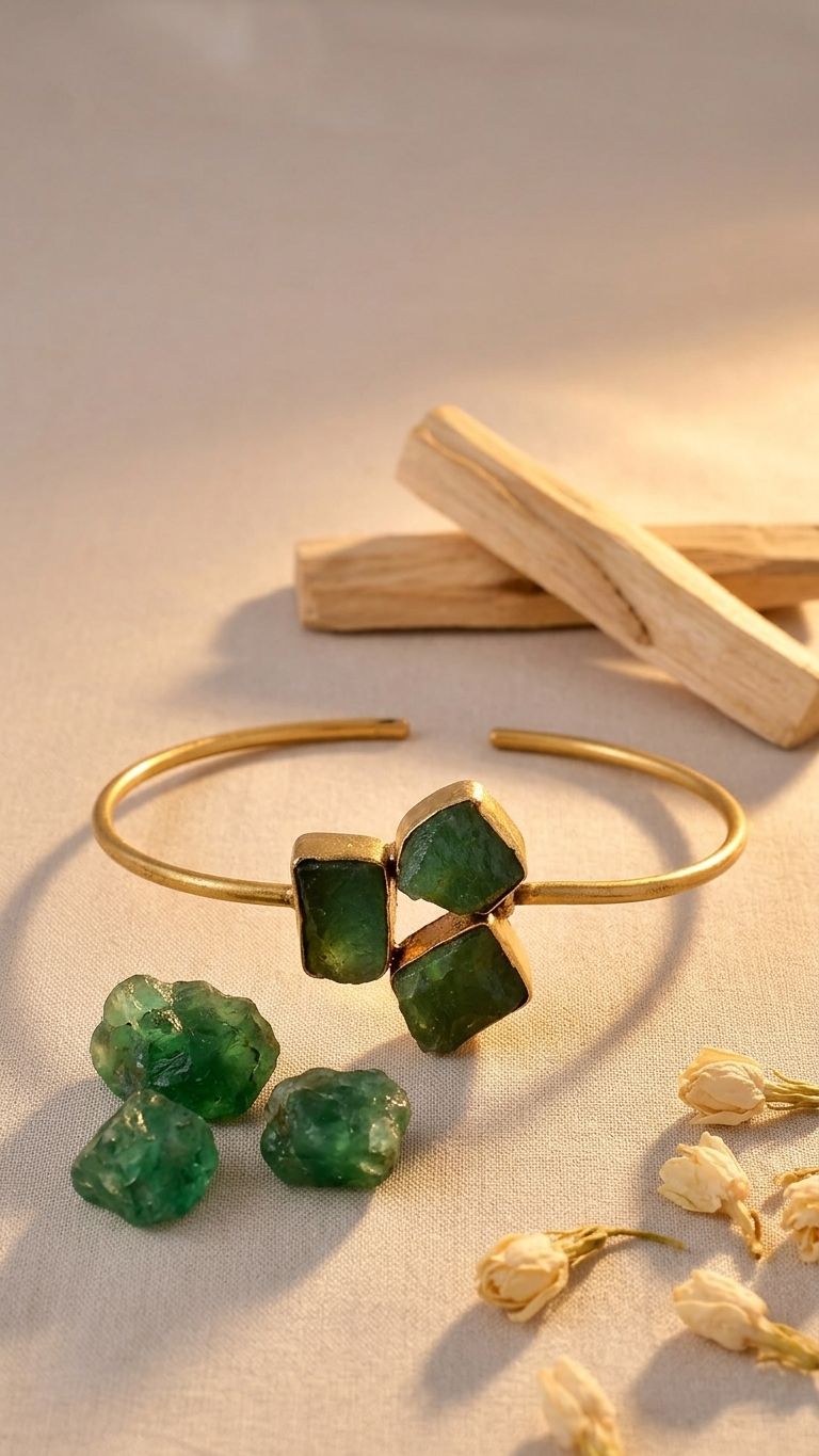 Natural Jade Adjustable Size Bangle