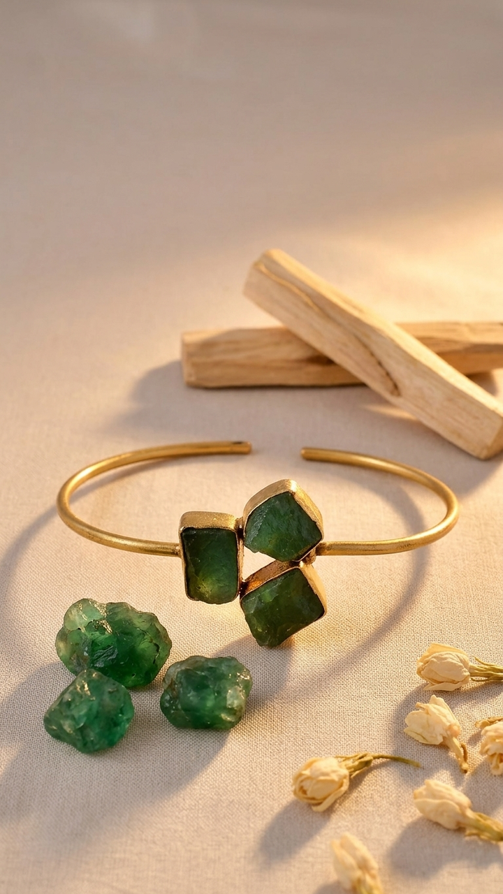 Natural Jade Adjustable Size Bangle