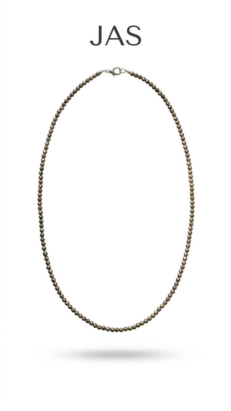 Natural Faceted Pyrite Necklace