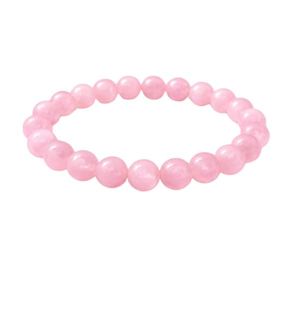 Natural Rose Quartz Bracelet 8mm Healing Crystal Beads