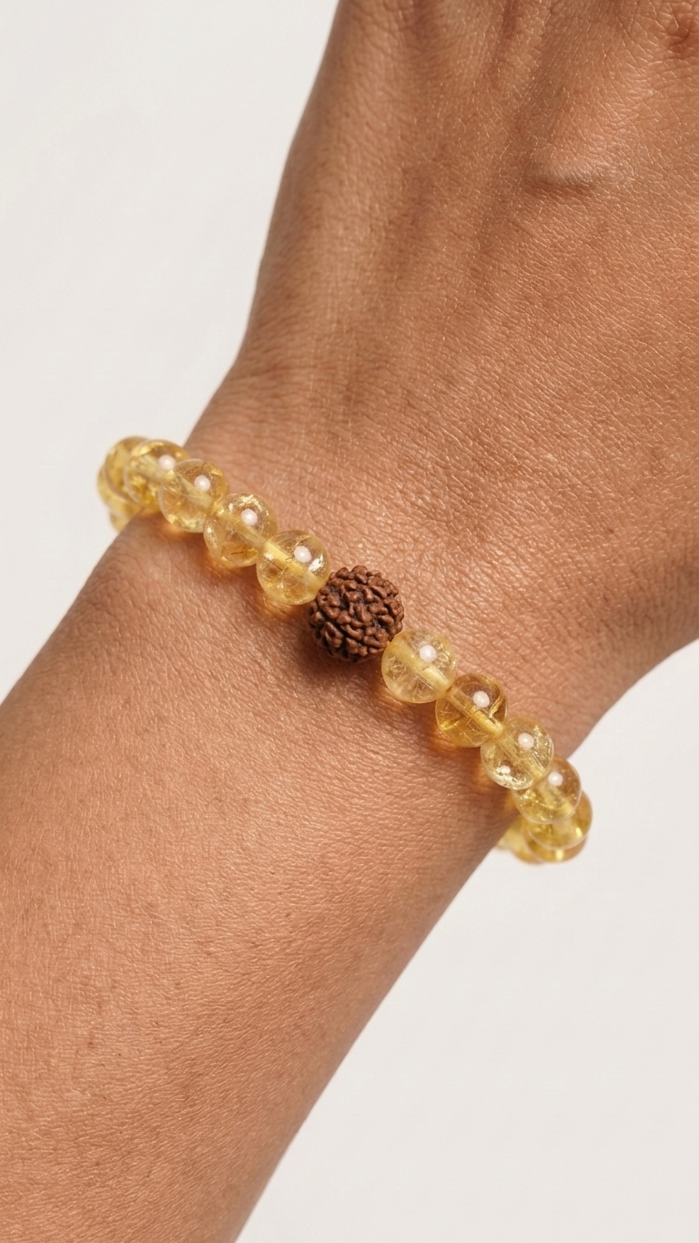Citrine Quartz Bracelet 8mm