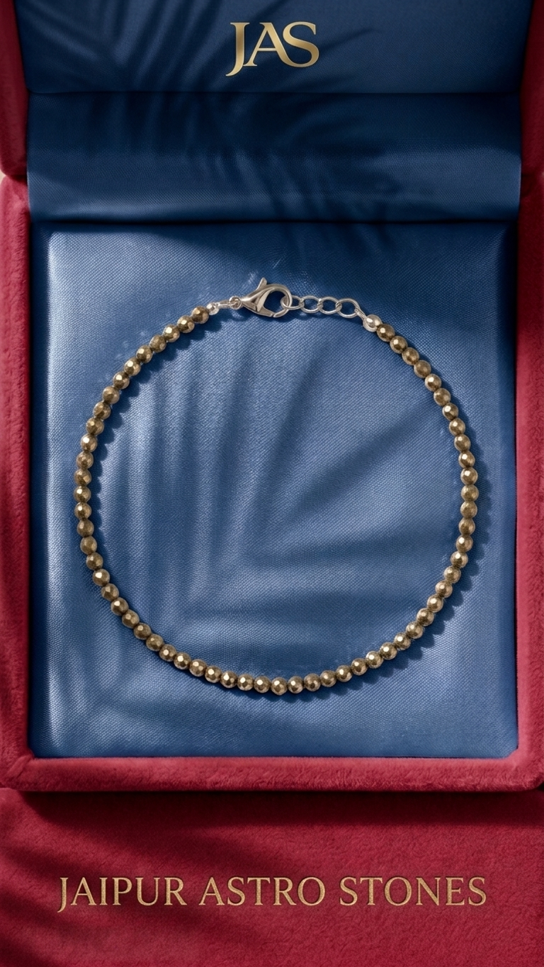 Raw Pyrite Anklet - Step into Abundance with the Raw Pyrite Anklet
