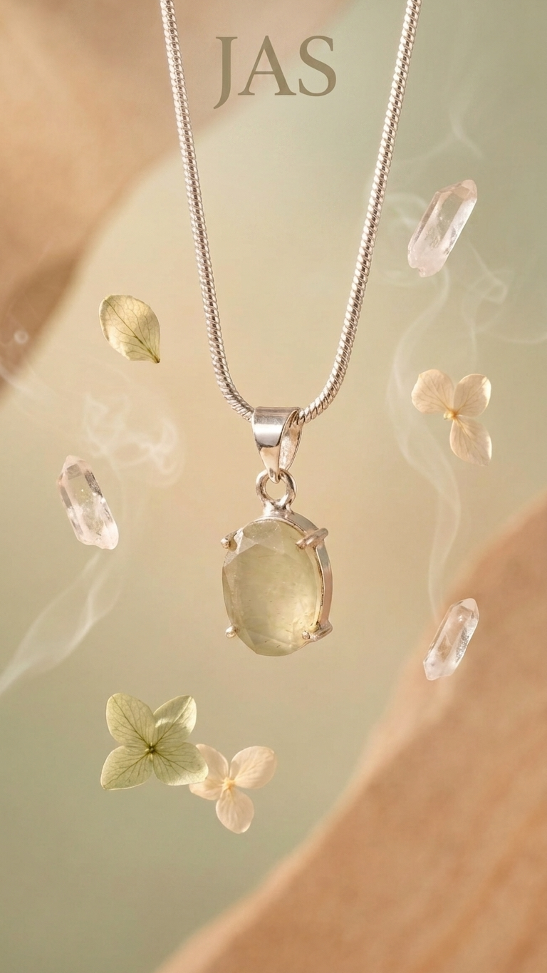 NATURAL GREEN AVENTURINE FACETED  PENDANT