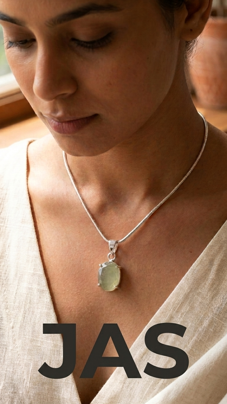 NATURAL GREEN AVENTURINE FACETED  PENDANT