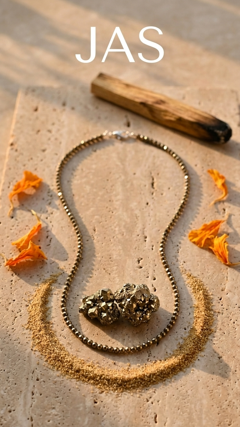 Natural Faceted Pyrite Necklace