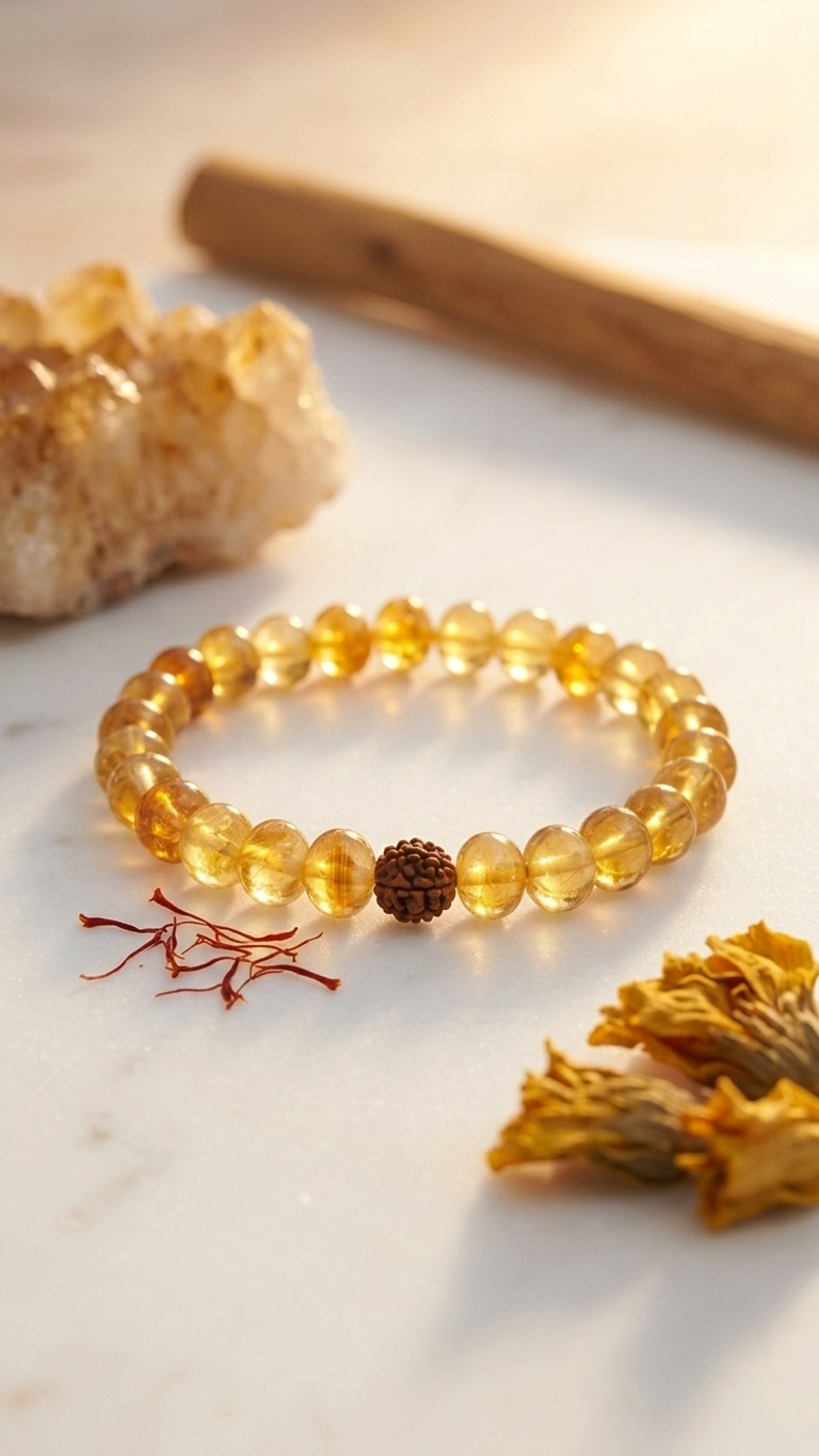 Citrine Quartz Bracelet 8mm