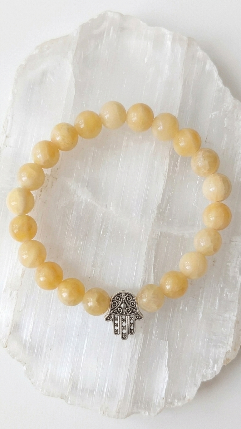 Natural Yellow Calcite Bracelet 8mm