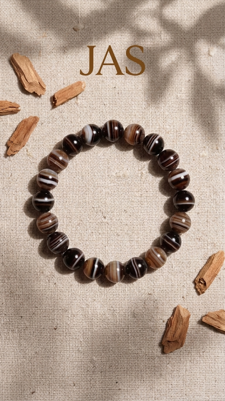 Natural Sulemani Hakik Bracelet 8mm – Protective & Grounding Gemstone