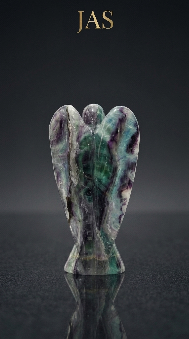 Fluorite Angel Figurine