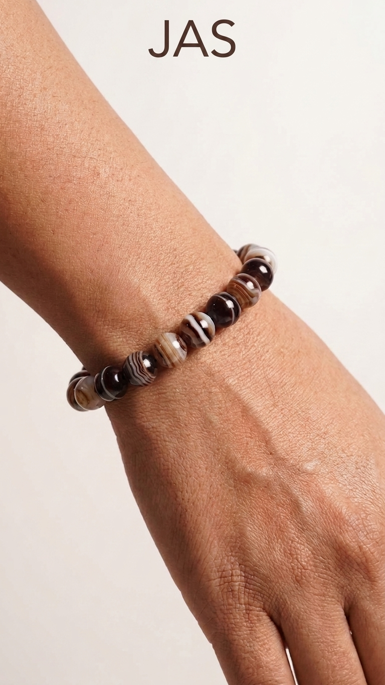 Natural Sulemani Hakik Bracelet 8mm – Protective & Grounding Gemstone