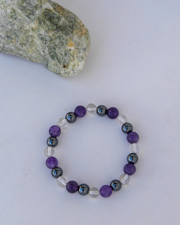 Aquarius (Kumbha) Zodiac Sign Bracelet 8mm