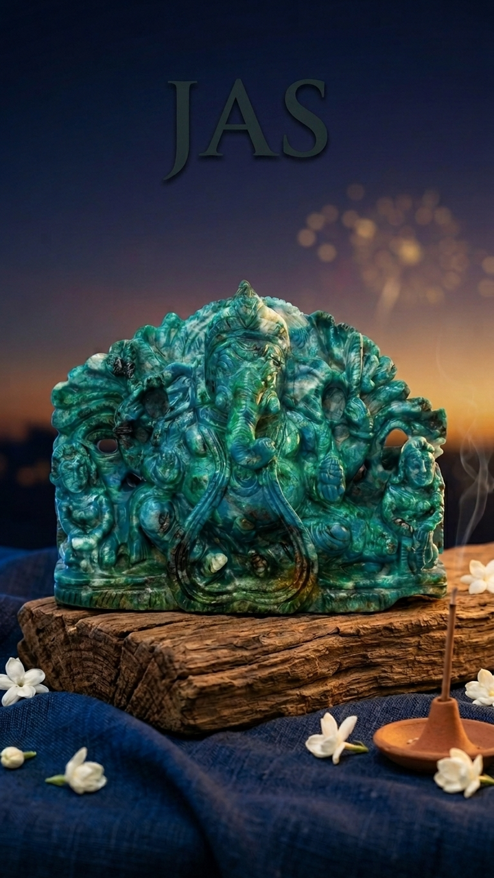 Chrysocolla Ganesha