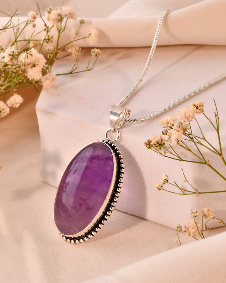 NATURAL AMETHYST  PENDANT anxiety relief