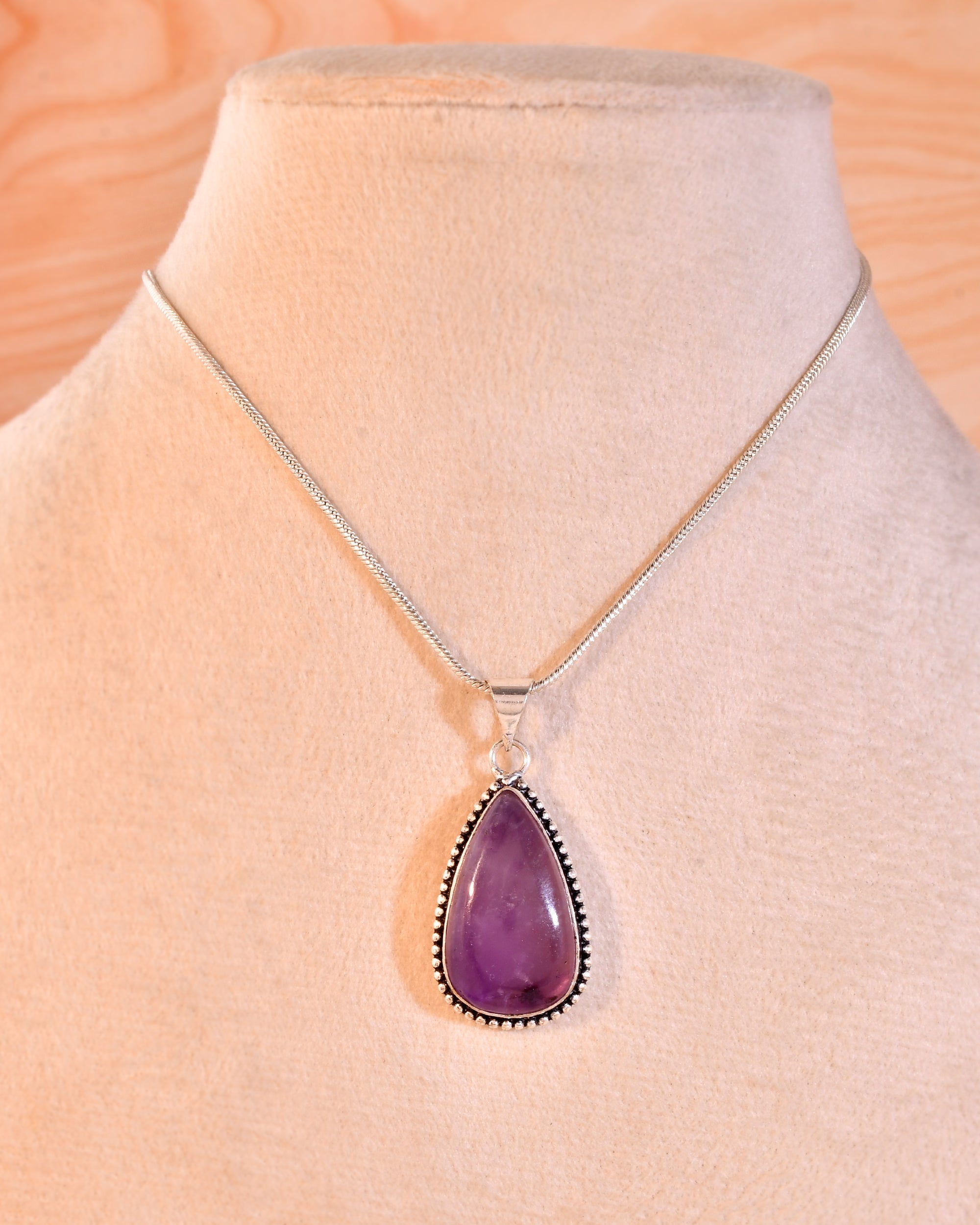 NATURAL AMETHYST  PENDANT anxiety relief