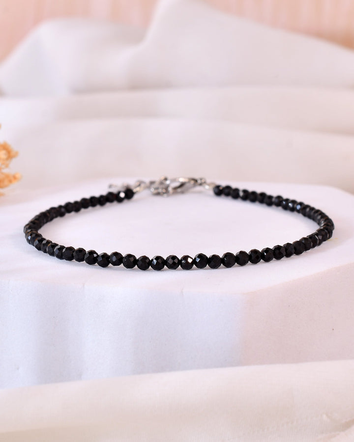 BLACK TOURMALINE ANKLET