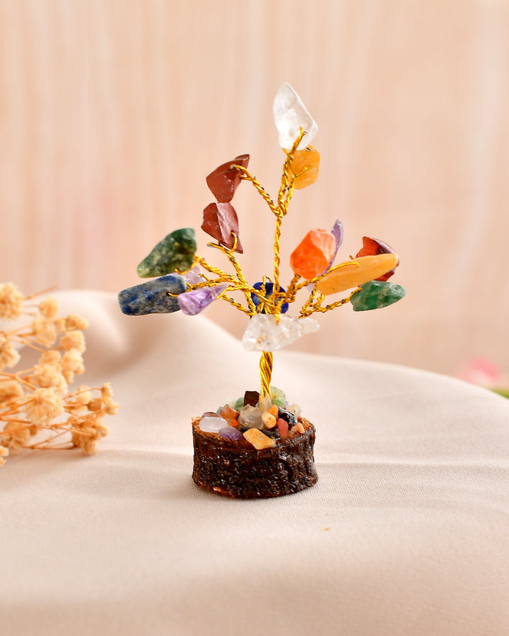 7 CHAKRA MINI CRYSTAL TREE