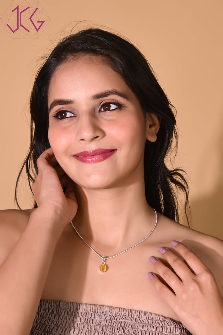 Yellow Sapphire Pendant