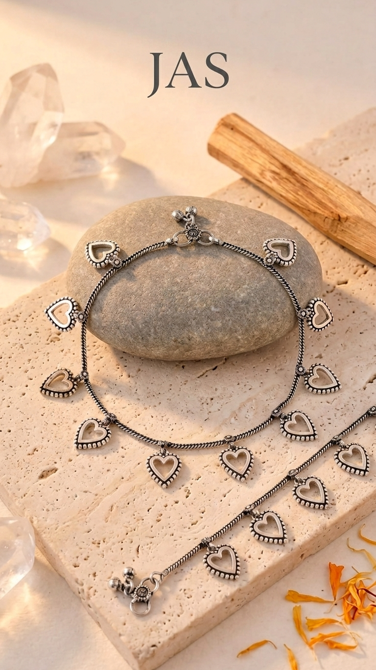 Dilbar Heart Dandiya Anklet Set