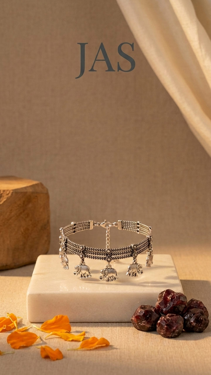 Elephant Shringar Dandiya Anklet Set
