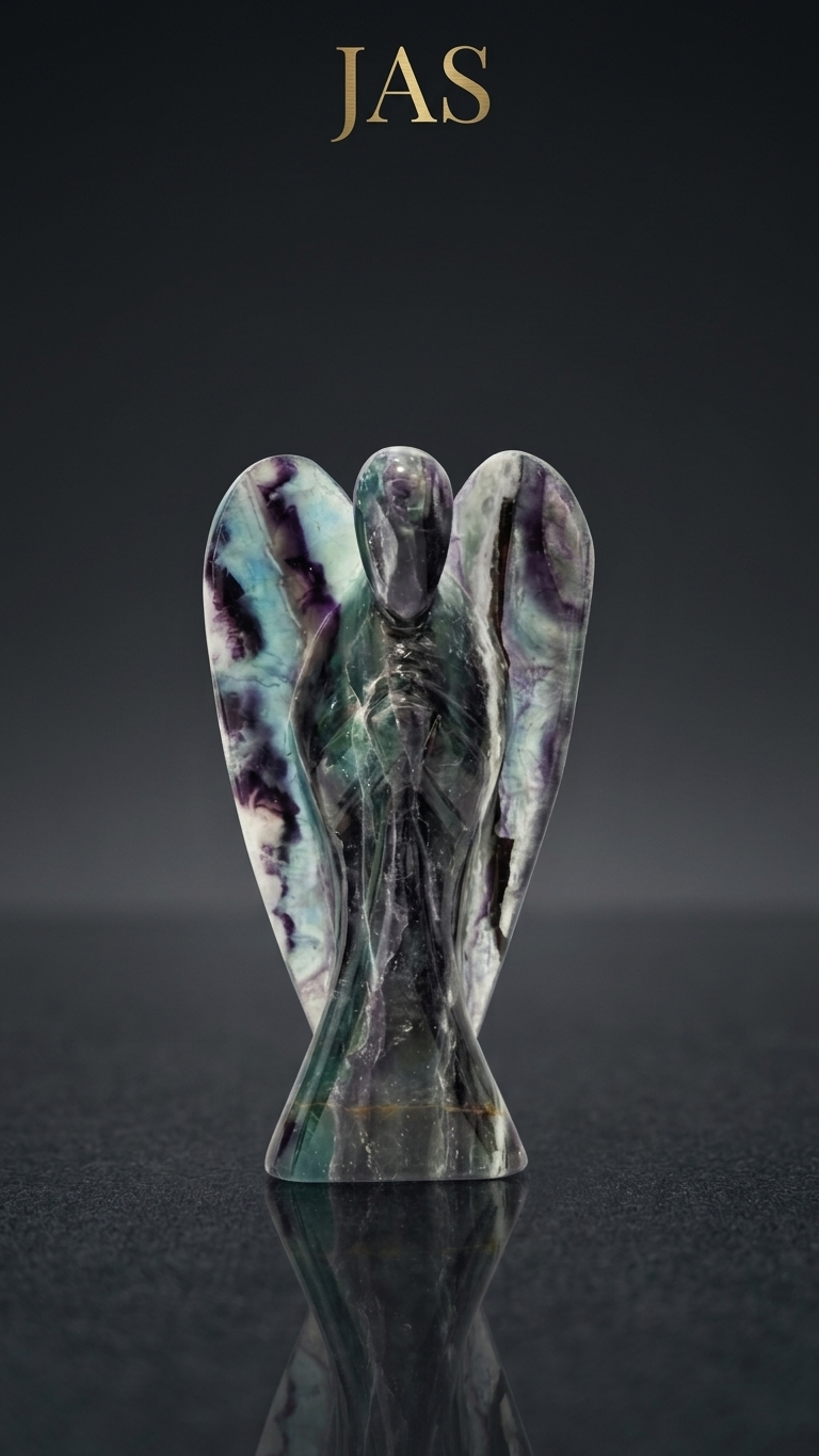 Fluorite Angel Figurine