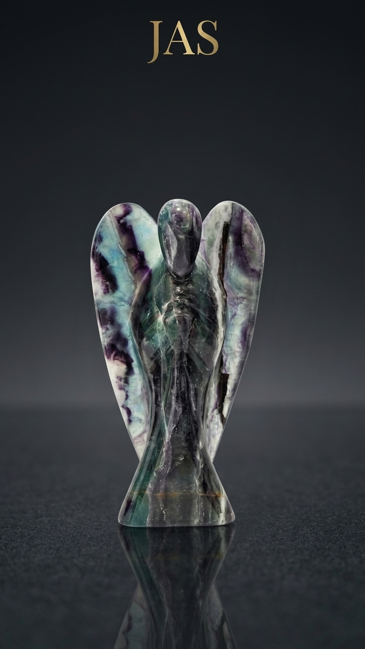 Fluorite Angel Figurine