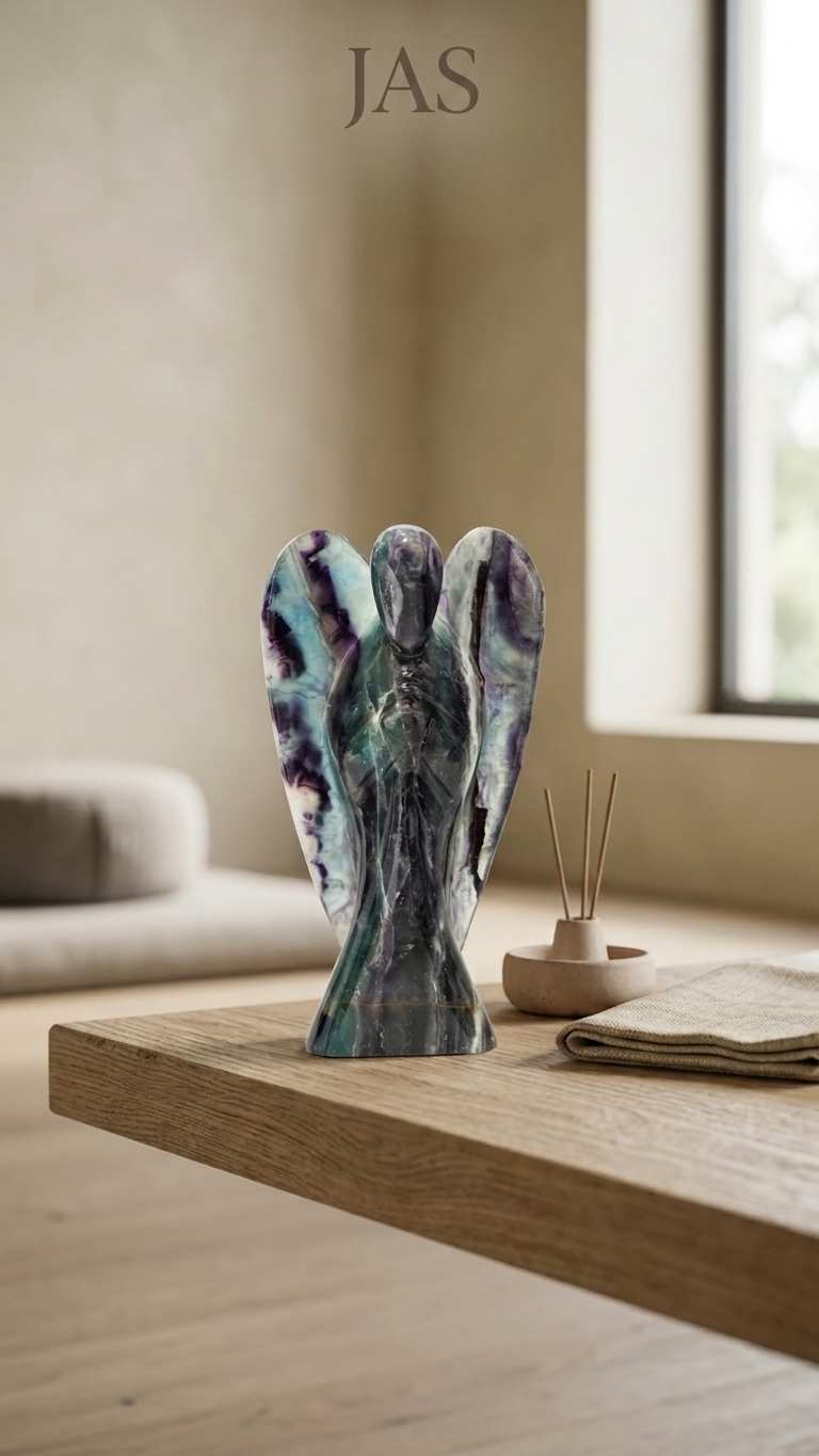 Fluorite Angel Figurine