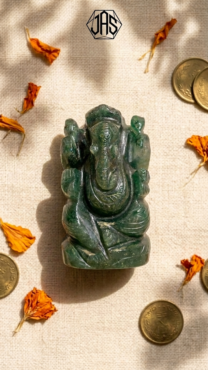 Green Jade Ganesha