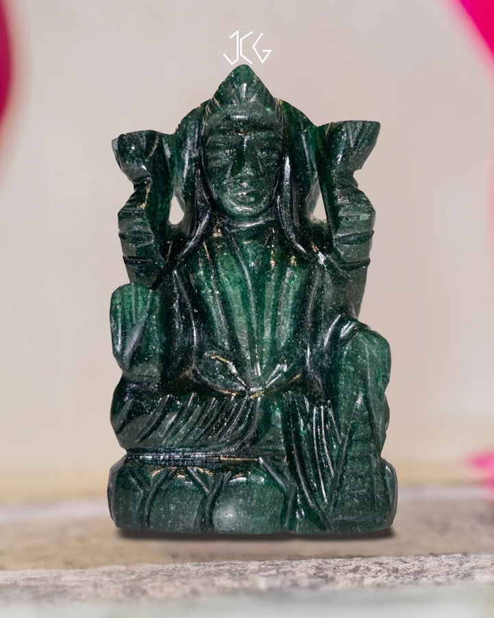 Green Jade Ganesha & Laxmi