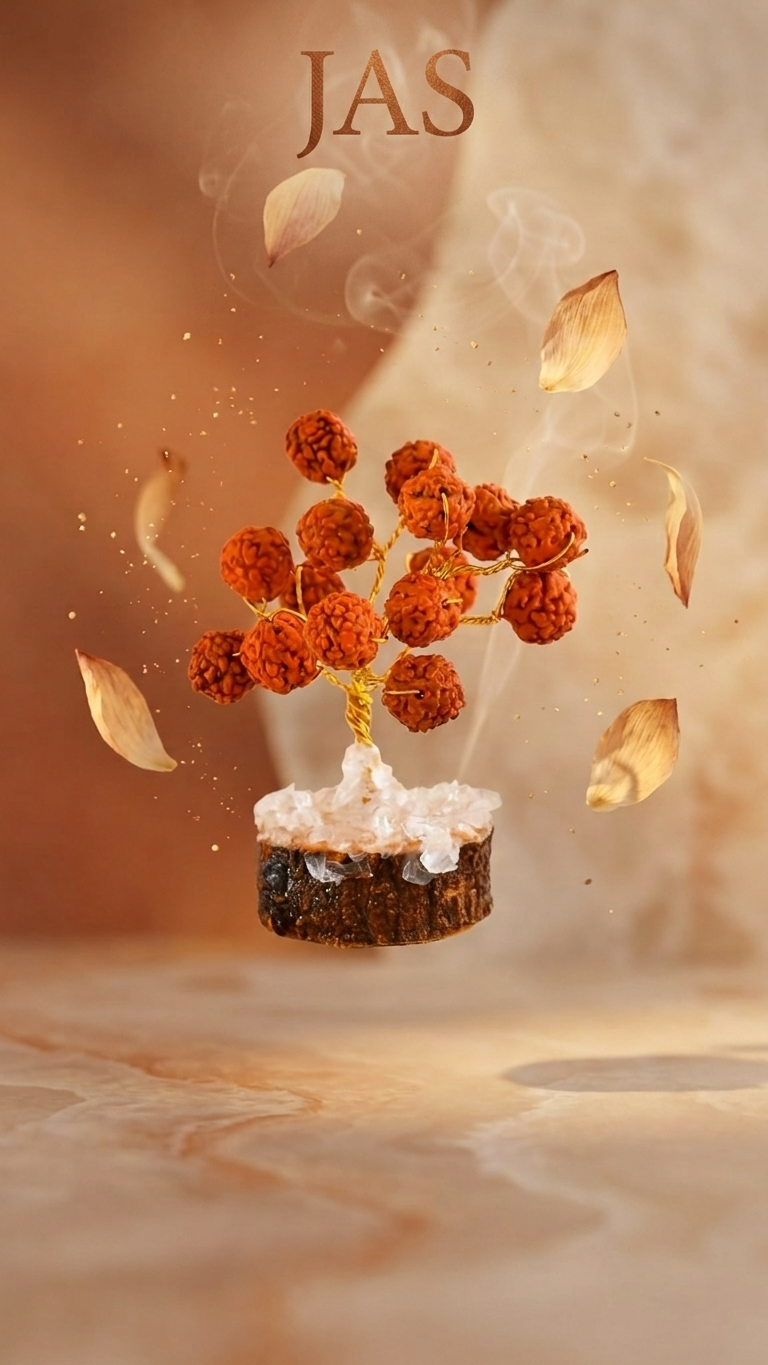 MINI RUDRAKSHA CRYSTAL TREE