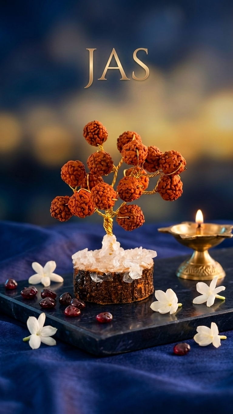 MINI RUDRAKSHA CRYSTAL TREE
