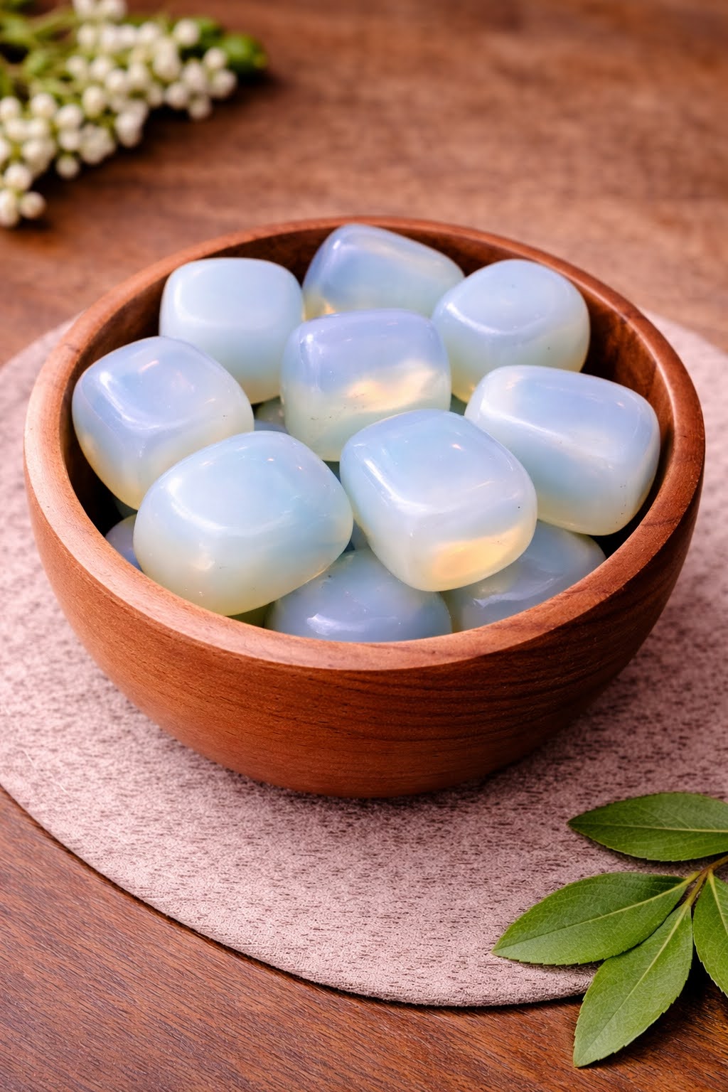 Natural Blue Opple Tumbled Stones