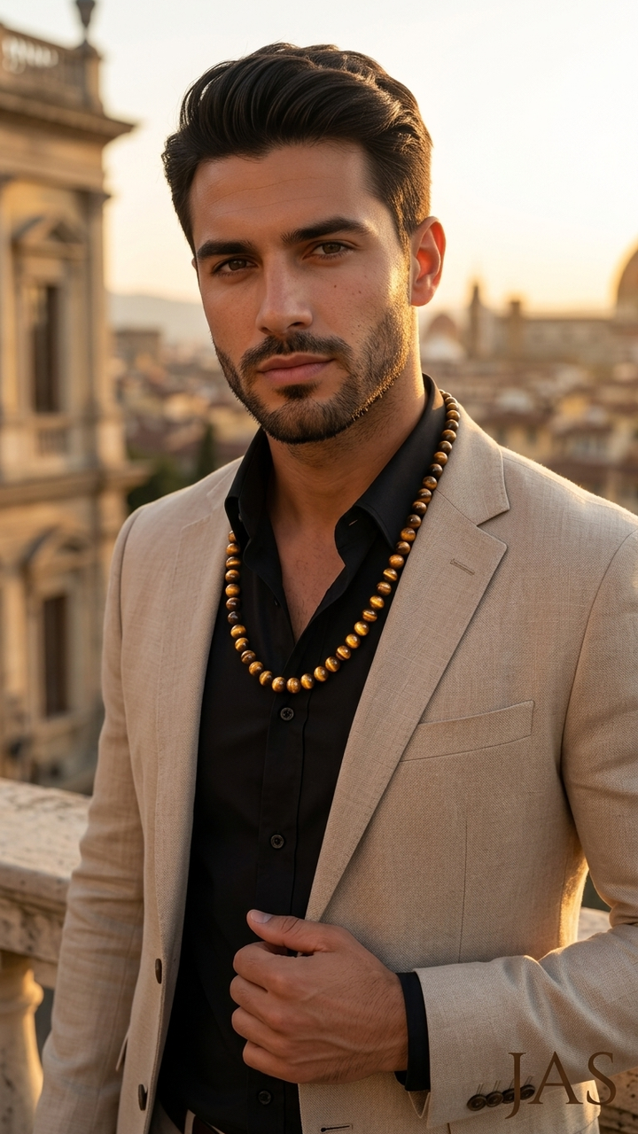 NATURAL TIGER EYE NECKLACE