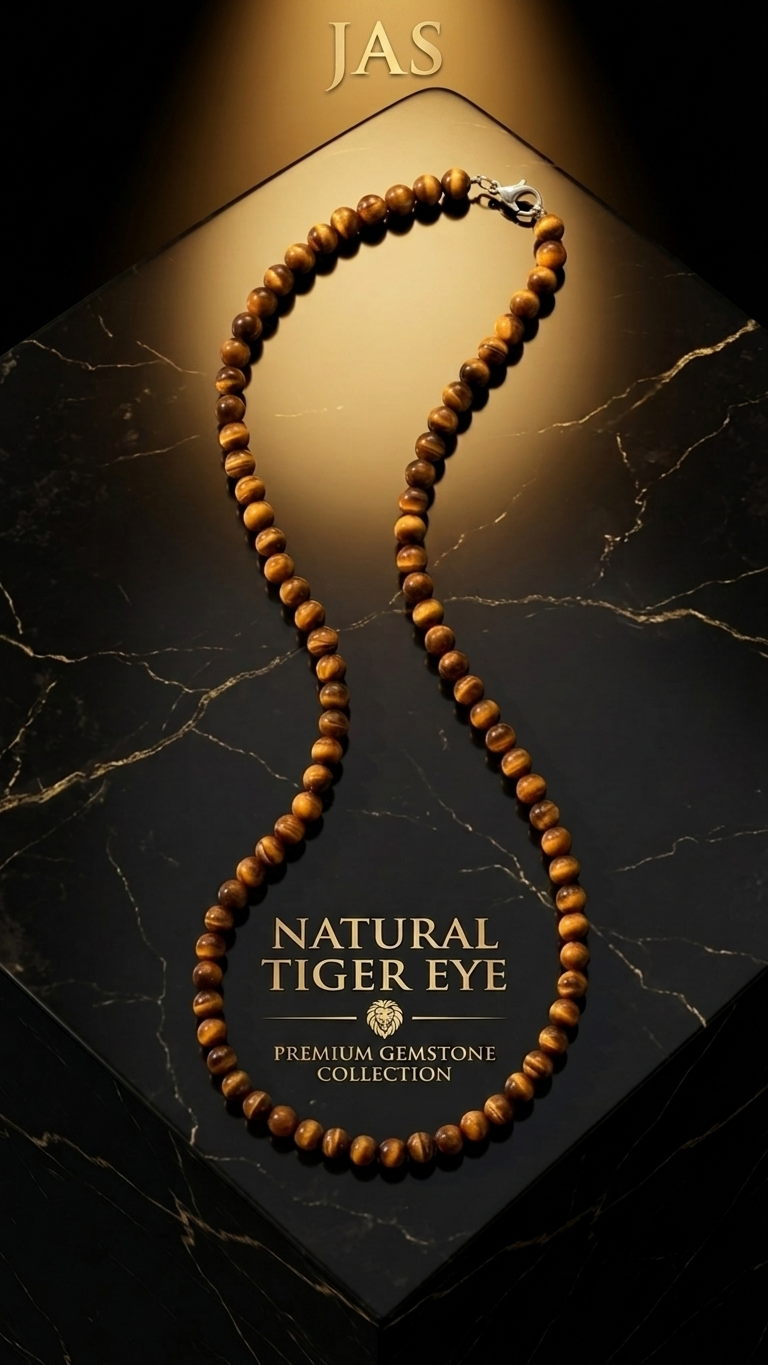NATURAL TIGER EYE NECKLACE