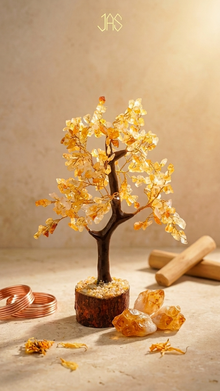 NATURAL CITRINE STONE TREE