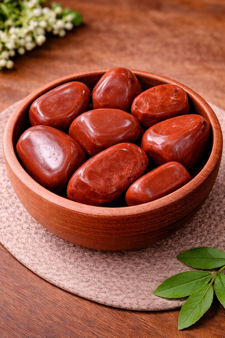 Natural Red Jasper Tumbled Stone