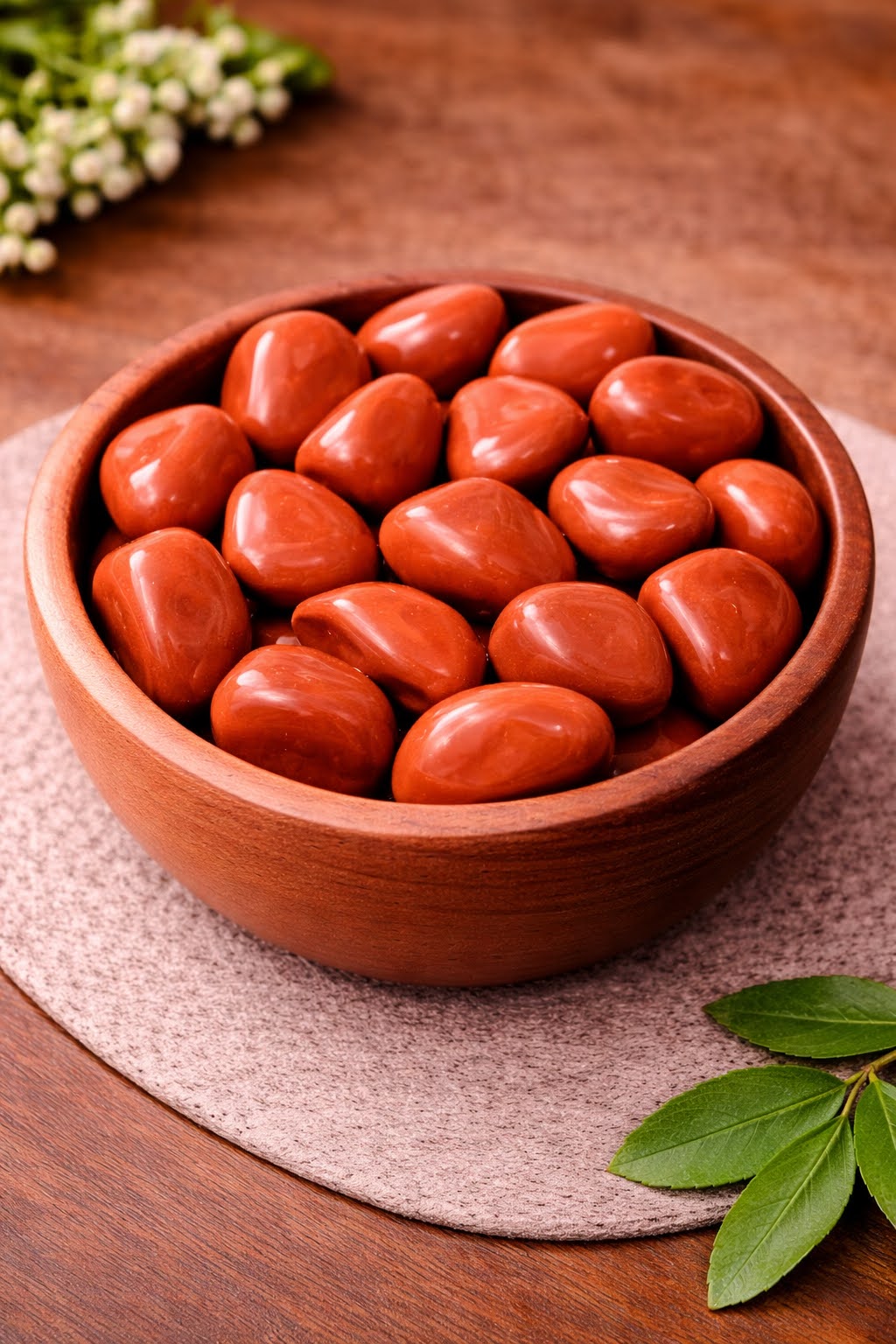 Natural Red Jasper Tumbled Stone