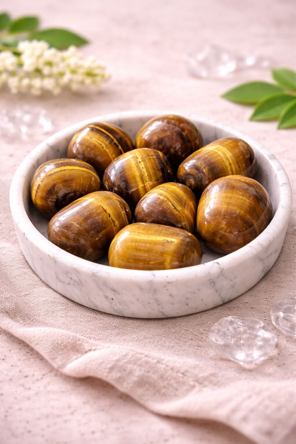 Natural Tiger Eye Tumble Stone