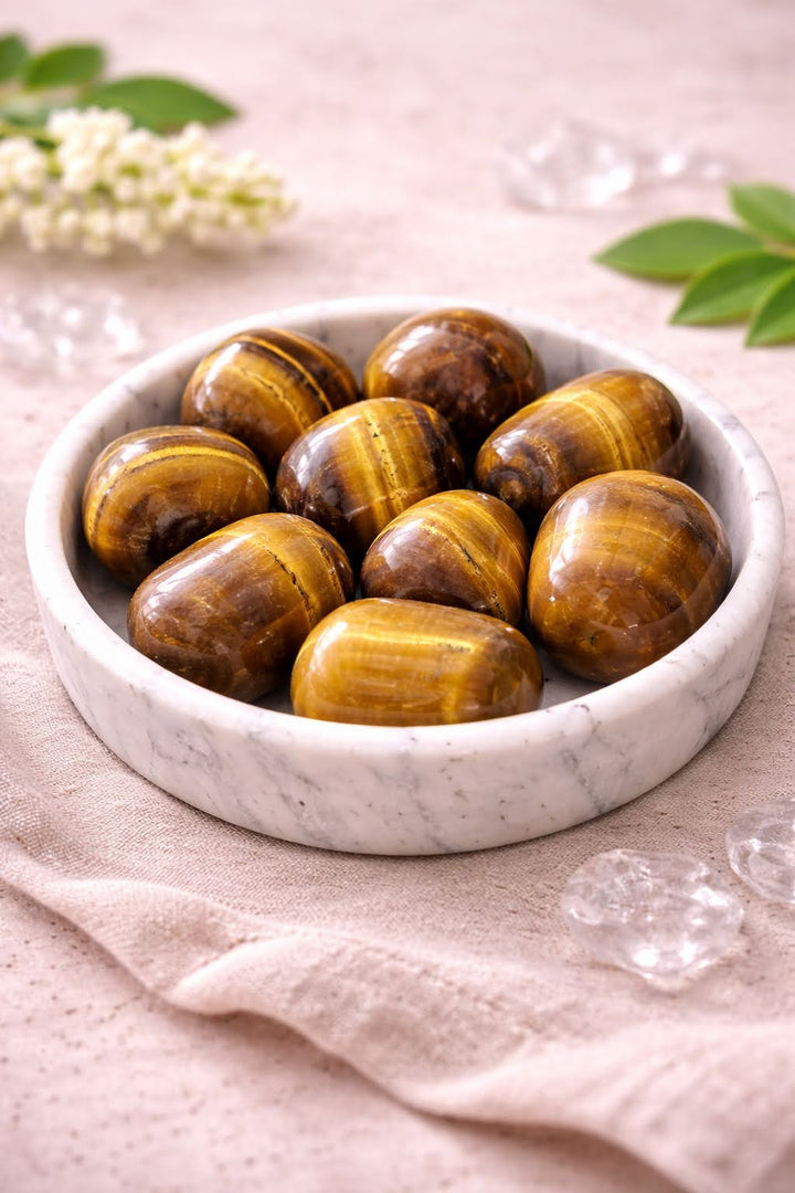 Natural Tiger Eye Tumble Stone