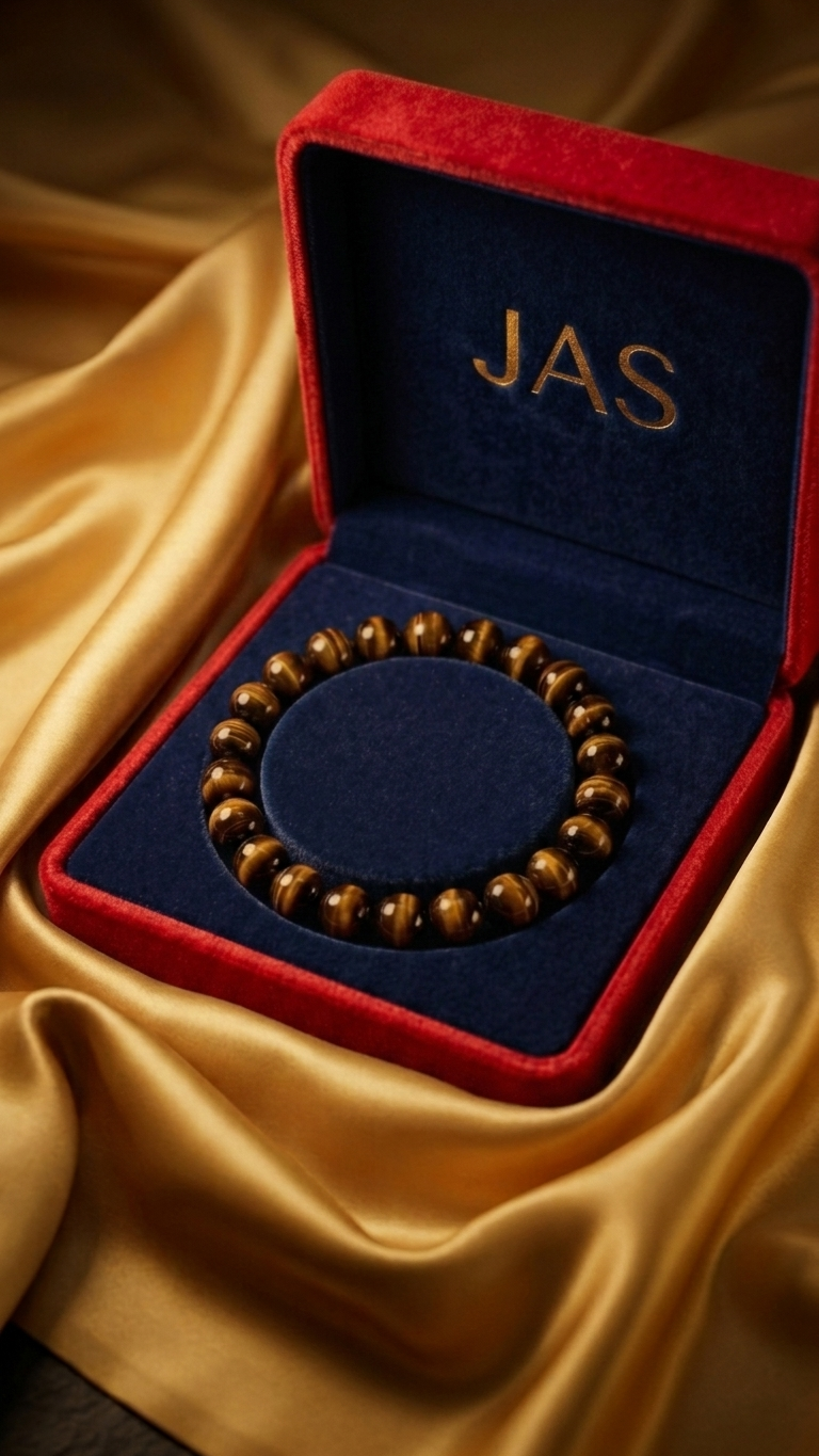 Natural Yellow Tiger Eye Bracelet - 8mm Healing Crystal Beads