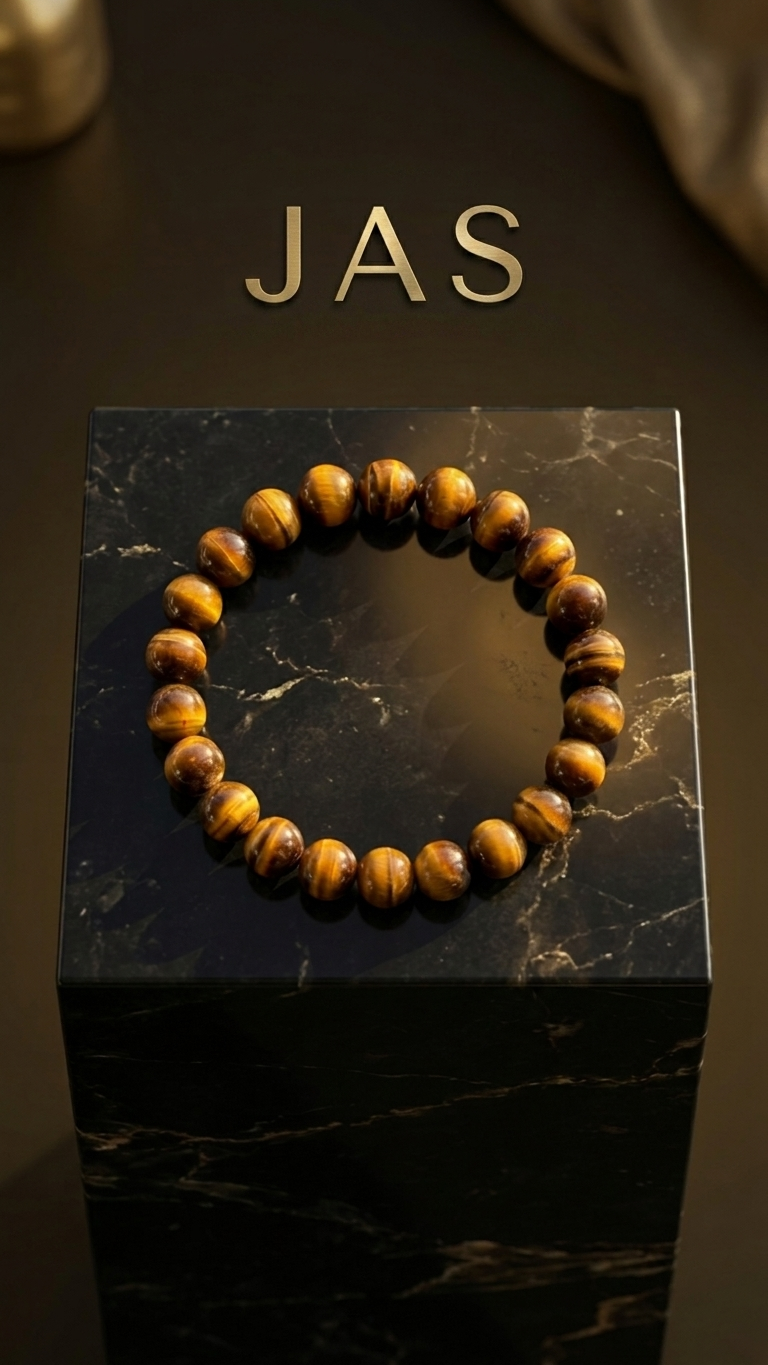 Natural Yellow Tiger Eye Bracelet - 8mm Healing Crystal Beads