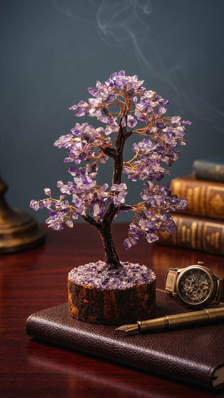 Amethyst Calm & Clarity Crystal Tree – Serenity for Your Space