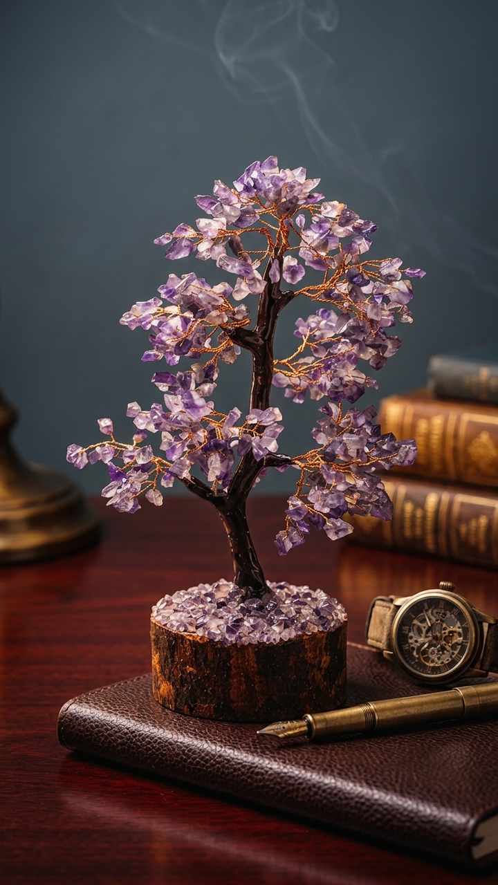 Amethyst Calm & Clarity Crystal Tree – Serenity for Your Space