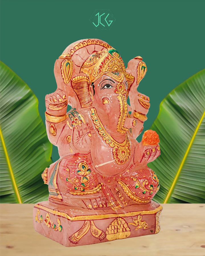 Rose Quartz Ganesha