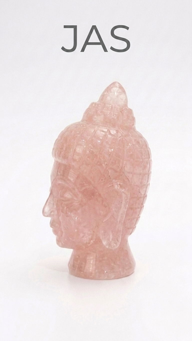 Rose Quartz Buddha head
