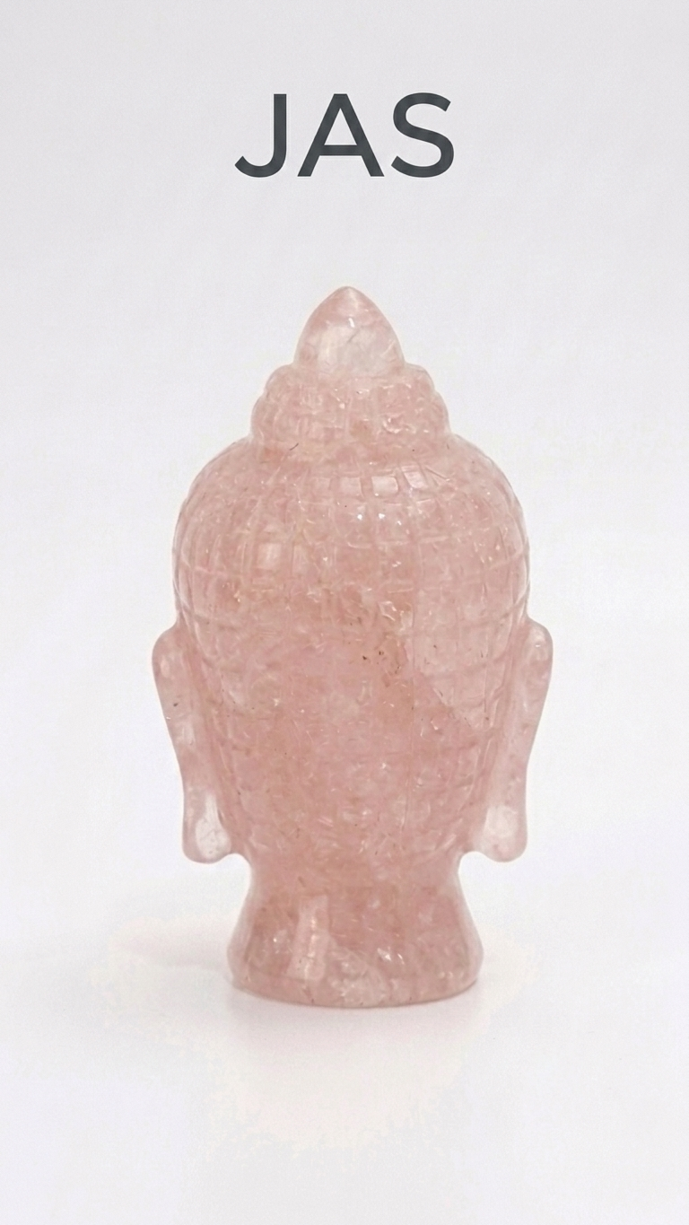 Rose Quartz Buddha head
